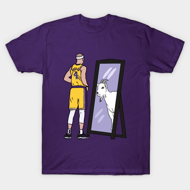 Alex Caruso Mirror GOAT T-Shirt by rattraptees